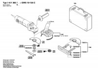 Bosch 0 601 382 903 Gws 10-125 C Angle Grinder 230 V / Eu Spare Parts